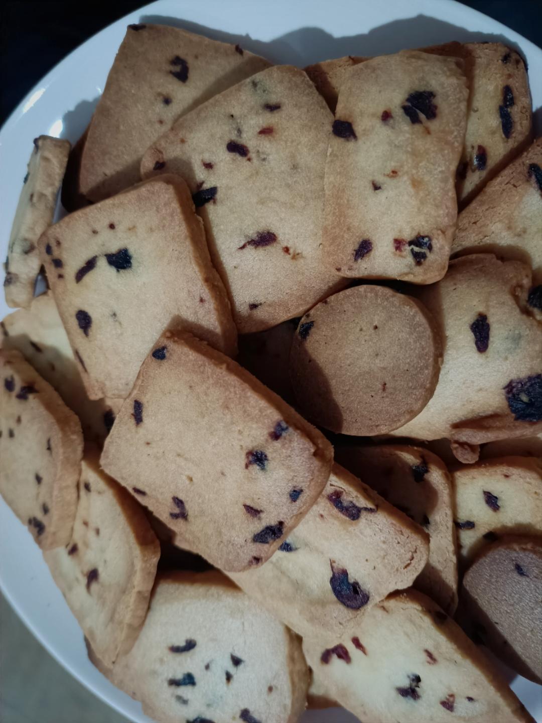 蔓越莓曲奇饼干 最最最简单的黄油饼干