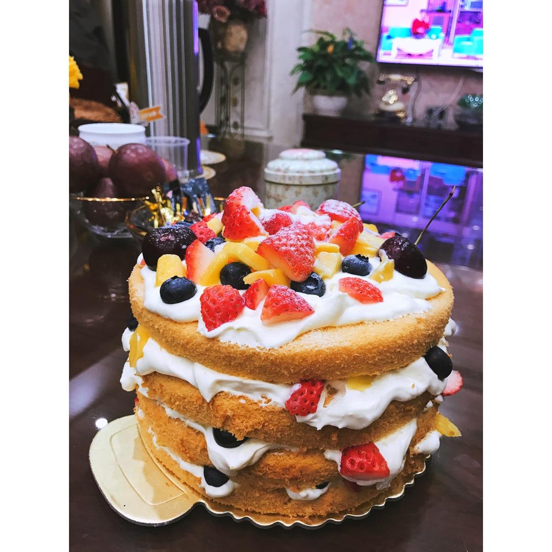 圣诞呆萌裸蛋糕