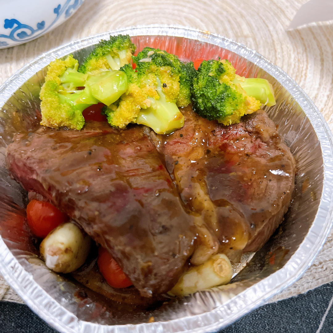 🔥零厨艺！空气炸锅牛排🥩