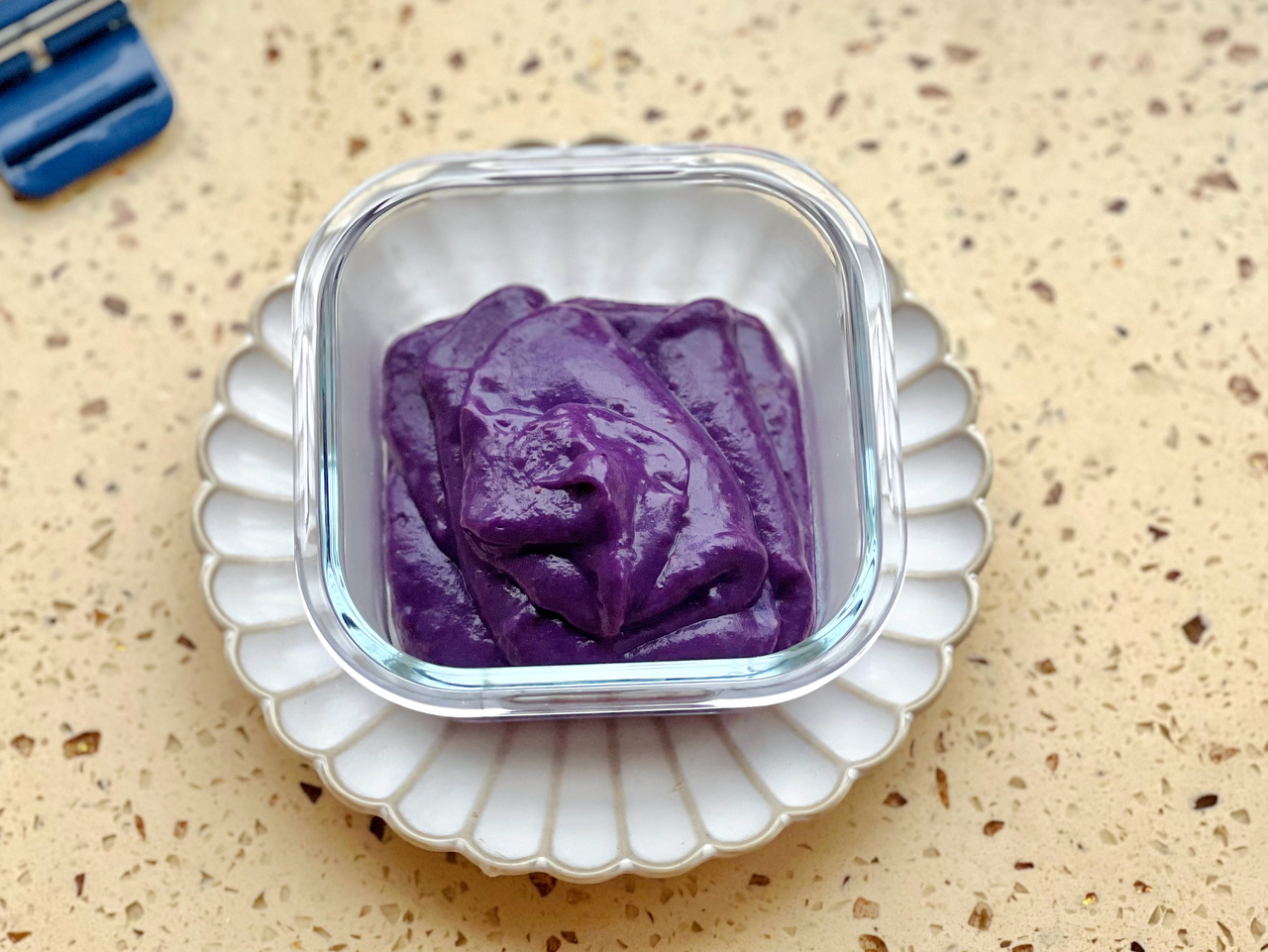 自制无糖香甜黑枸杞甜芋泥 魅惑紫的做法 步骤4