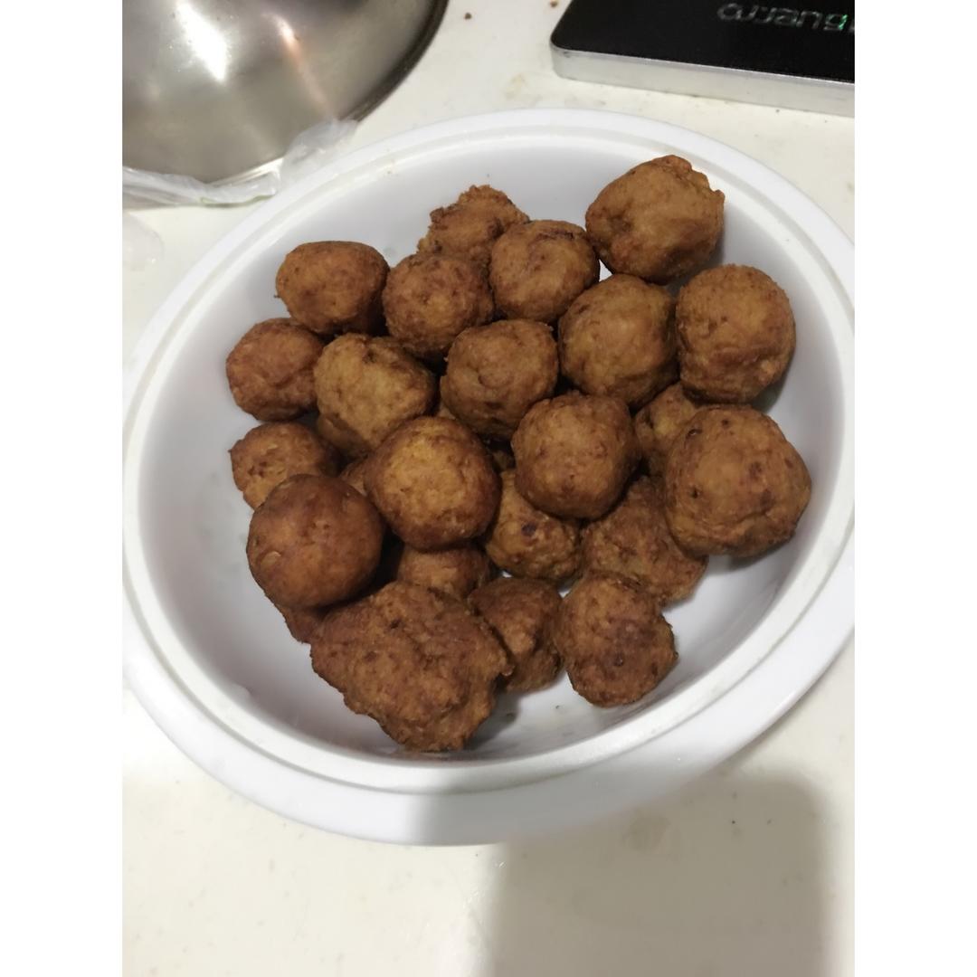 老丁的私房菜-素炸萝卜丸子