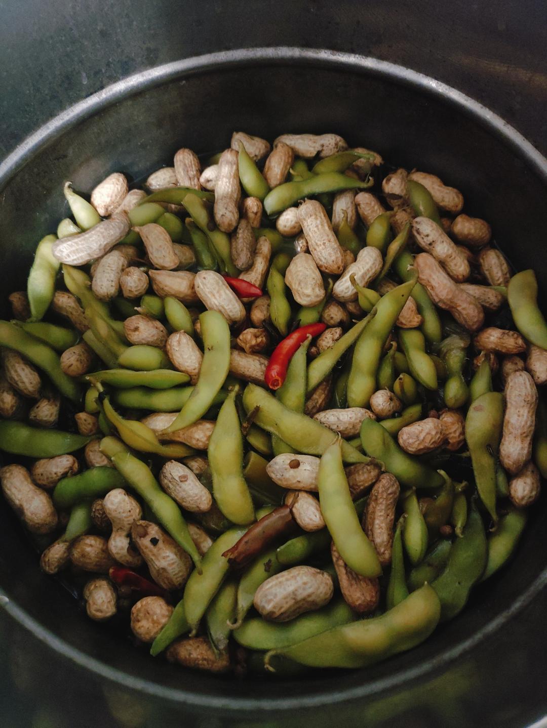 夏日必备煮五香毛豆花生🥜