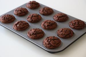 巧克力玛芬 Schoko-Muffins的做法 步骤17