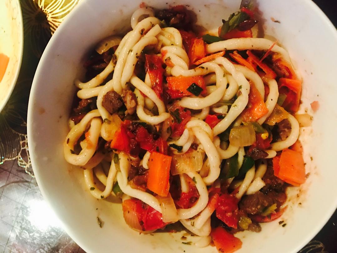 改良版新疆拉条子浇头