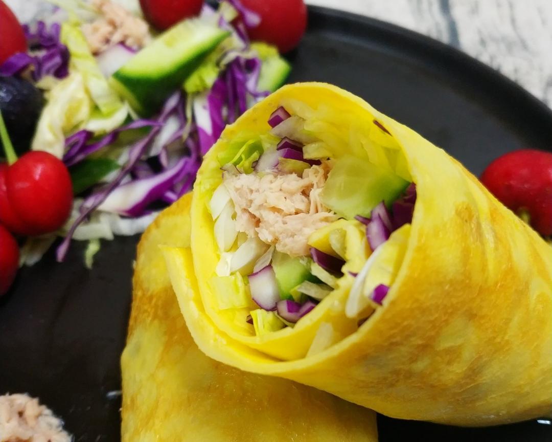 2020至简营养午餐：宇宙brunch吞拿鱼蛋皮卷的做法