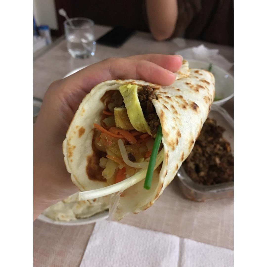 五彩素春饼