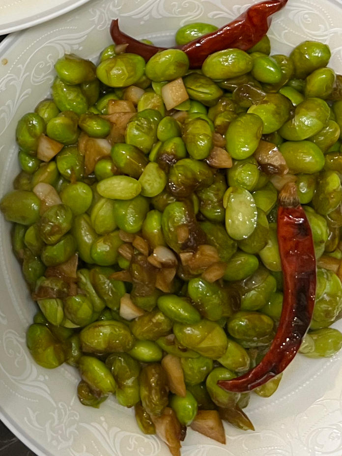 爆炒蒜泥毛豆子超级简单的做法💯好吃