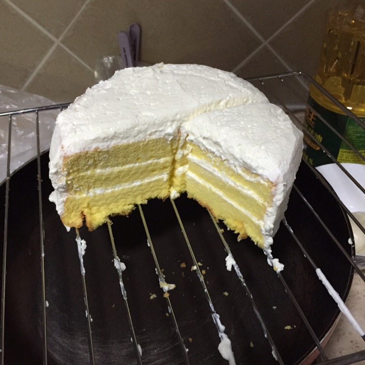 6寸原味戚风蛋糕