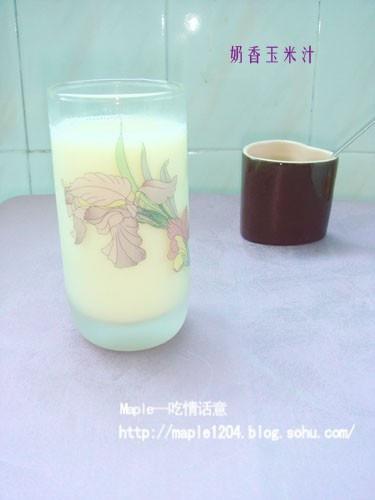 奶香玉米汁的做法