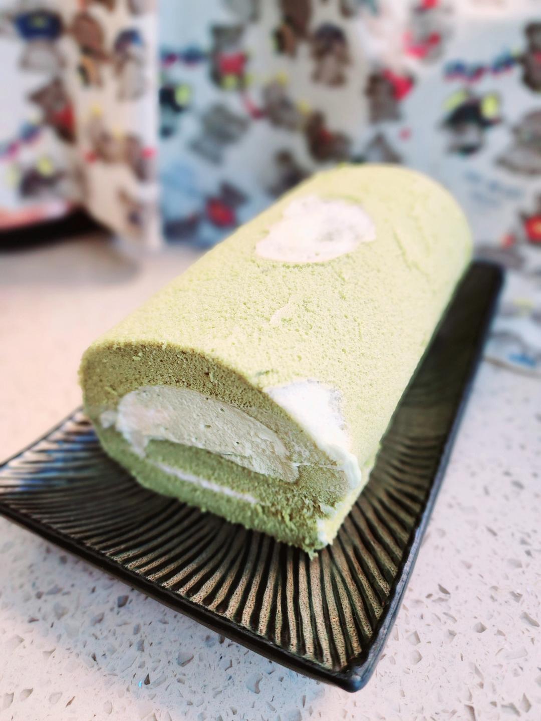 完美抹茶蜜豆蛋糕卷