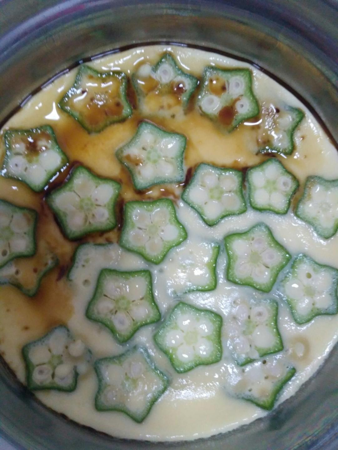 秋葵蒸蛋（简单营养快手）