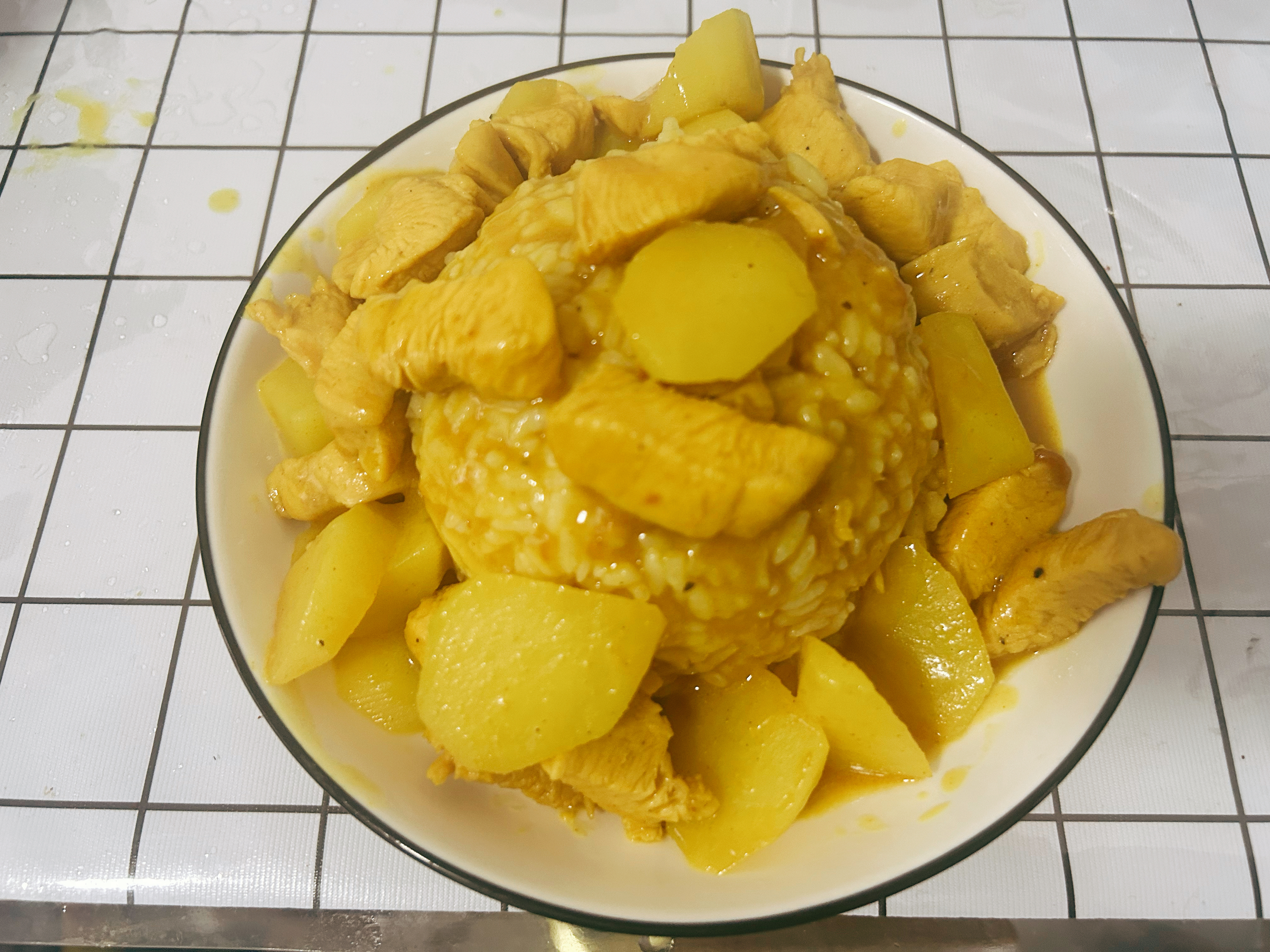 咖喱土豆鸡胸肉～的做法 步骤8