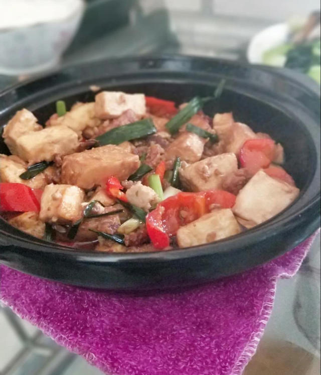 肉末豆腐煲