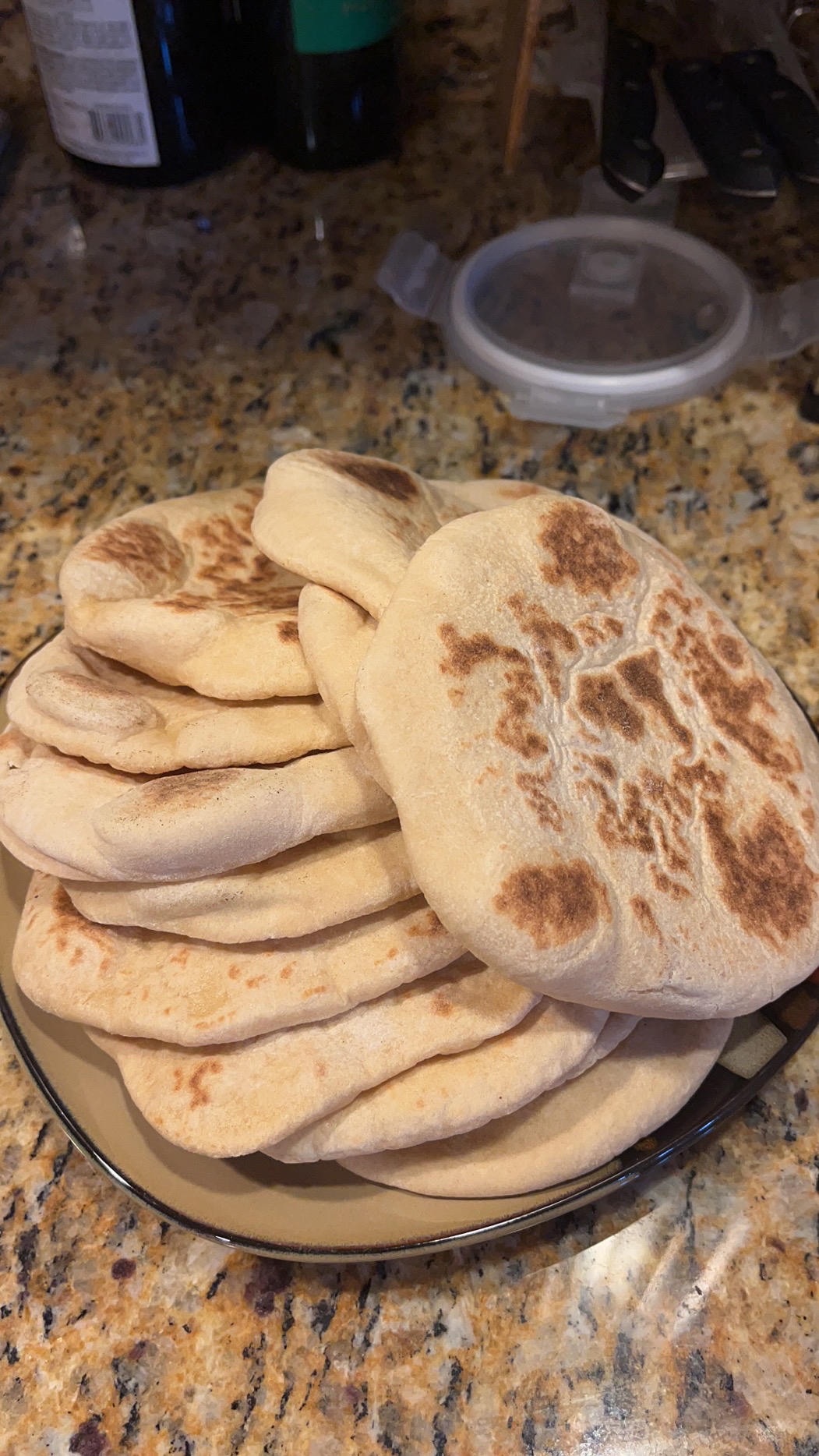 皮塔饼(pita bread）平底锅版本