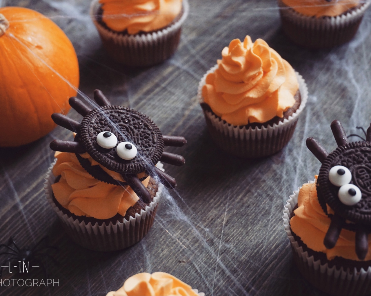 万圣节的蜘蛛杯子蛋糕 🕷️Spider cupcakes