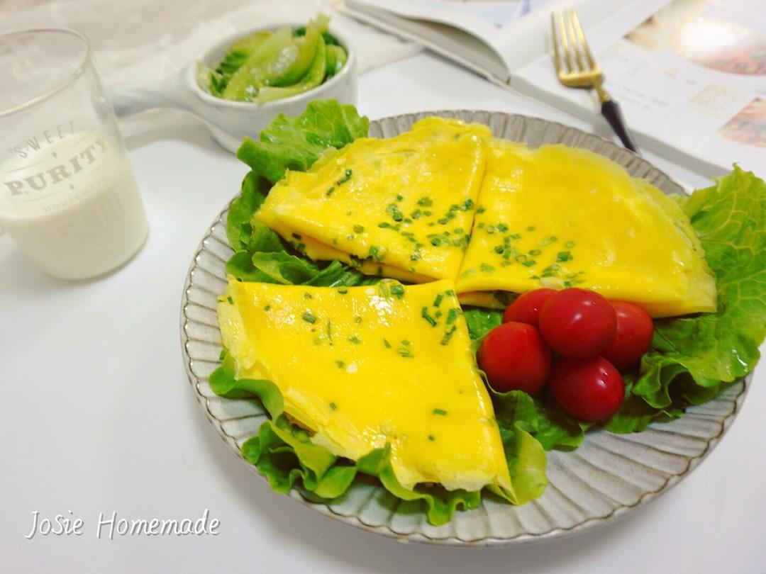 火腿肠葱花鸡蛋饼