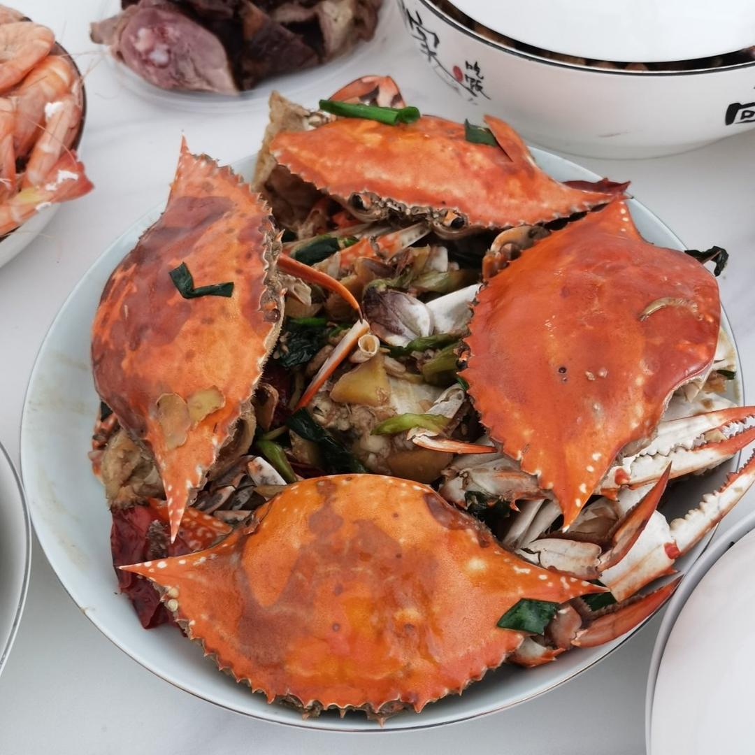 葱姜炒梭子蟹（very easy）