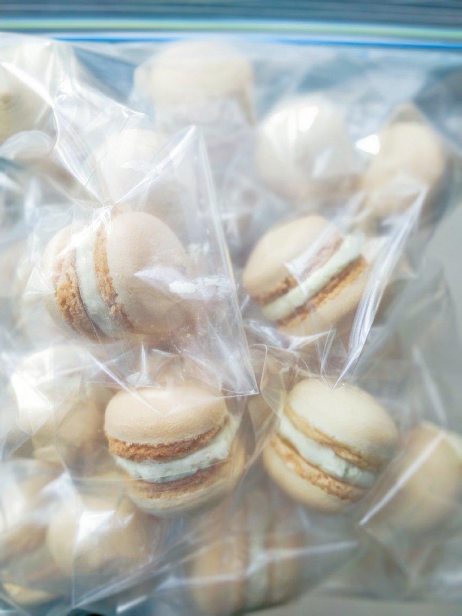 茉莉乳酪-马卡龙夹馅