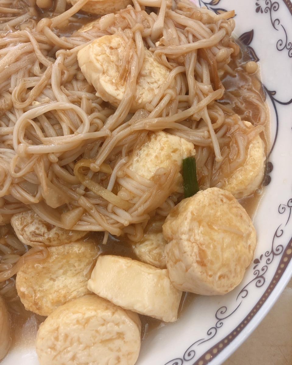 超级下饭菜--金针菇日本豆腐