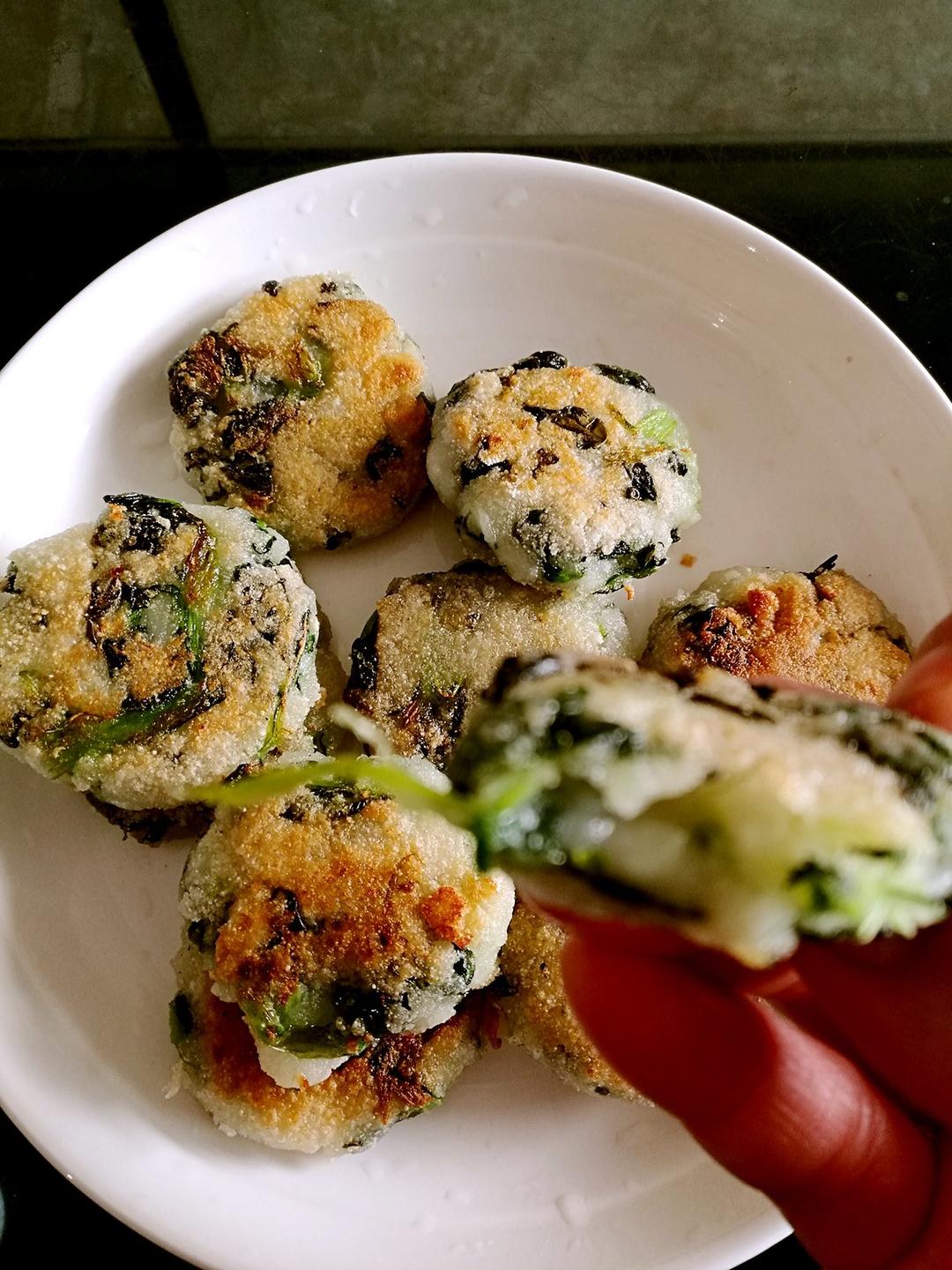 青菜糯米饼(菜笕塌饼)