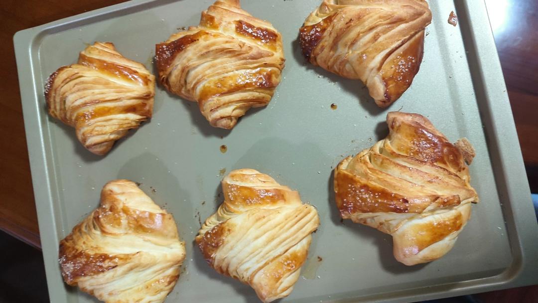不用开酥的牛角包
