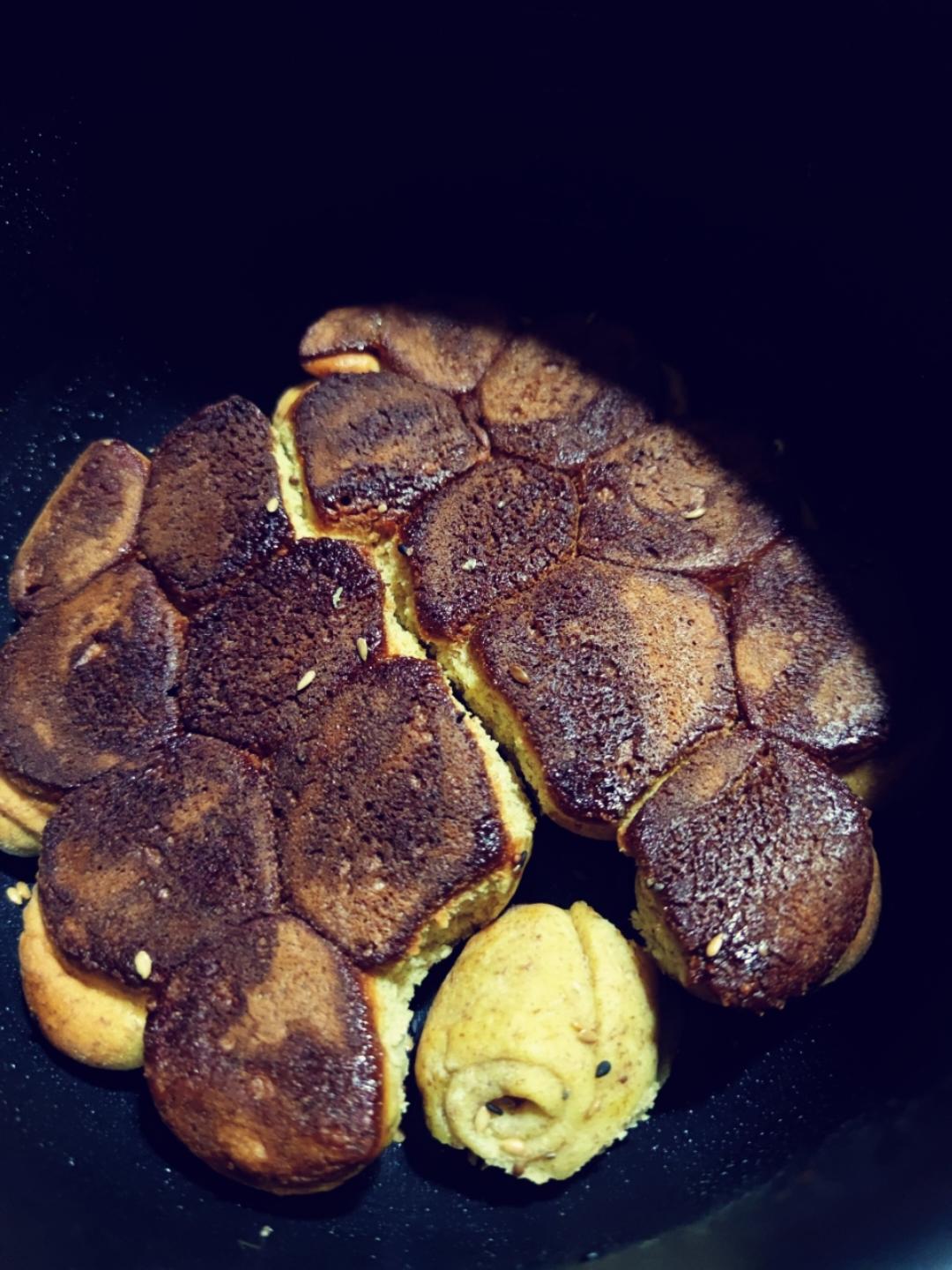 蜂蜜小面包、用电饭锅蒸出来的美食