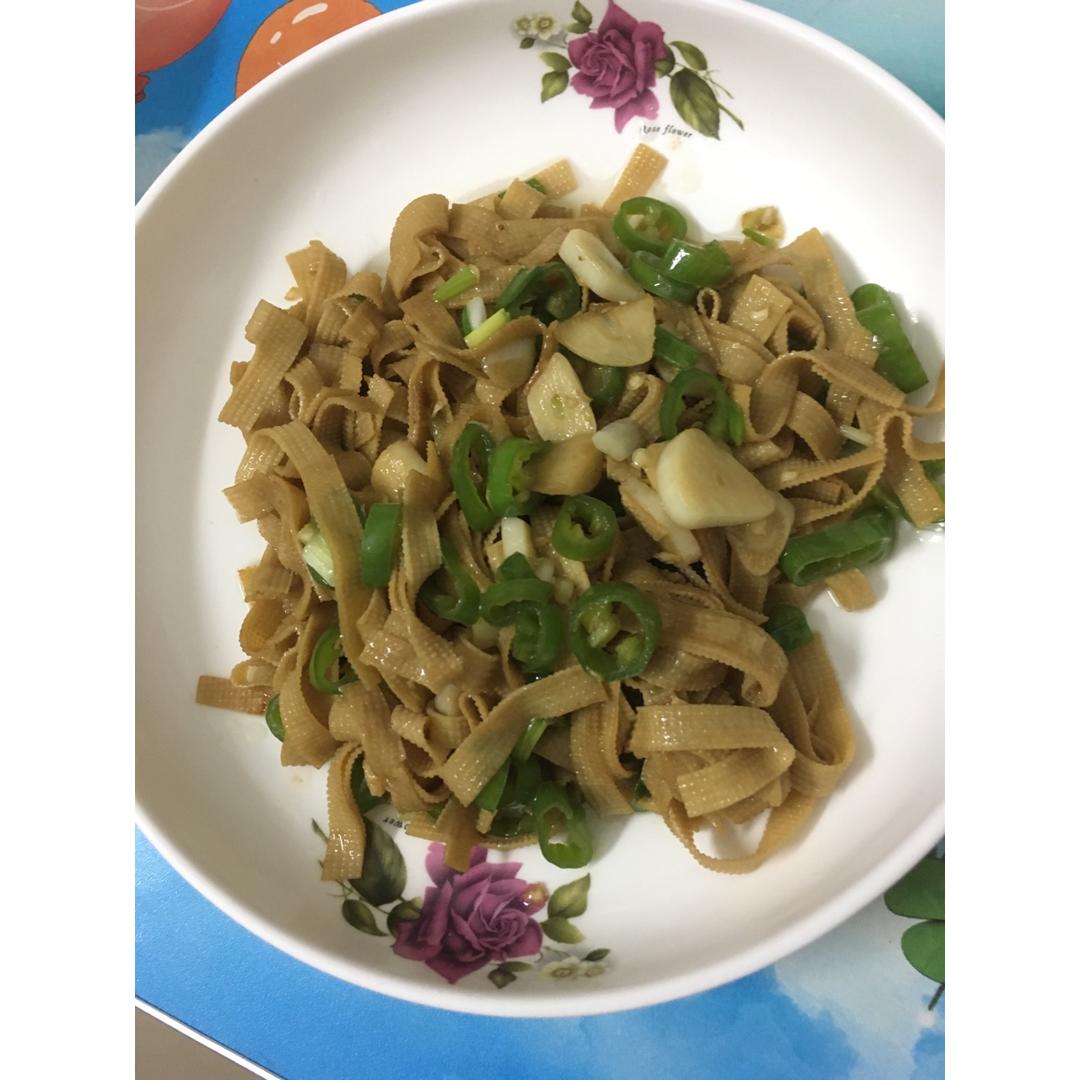 清炒豆腐皮
