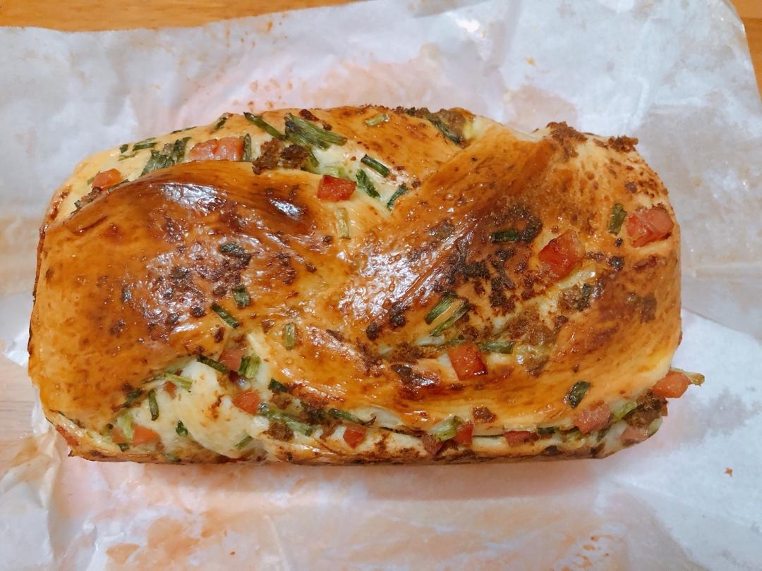 香葱肉松手撕吐司