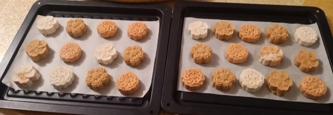 麦淀粉紫薯饼