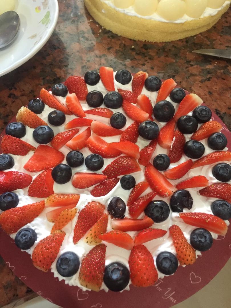 戚风水果裸蛋糕🎂简单容易❤️不会挤奶油的也可以做出漂亮的蛋糕🎂