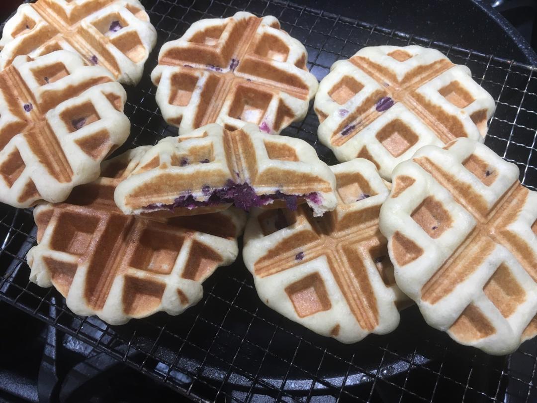 紫薯华夫饼