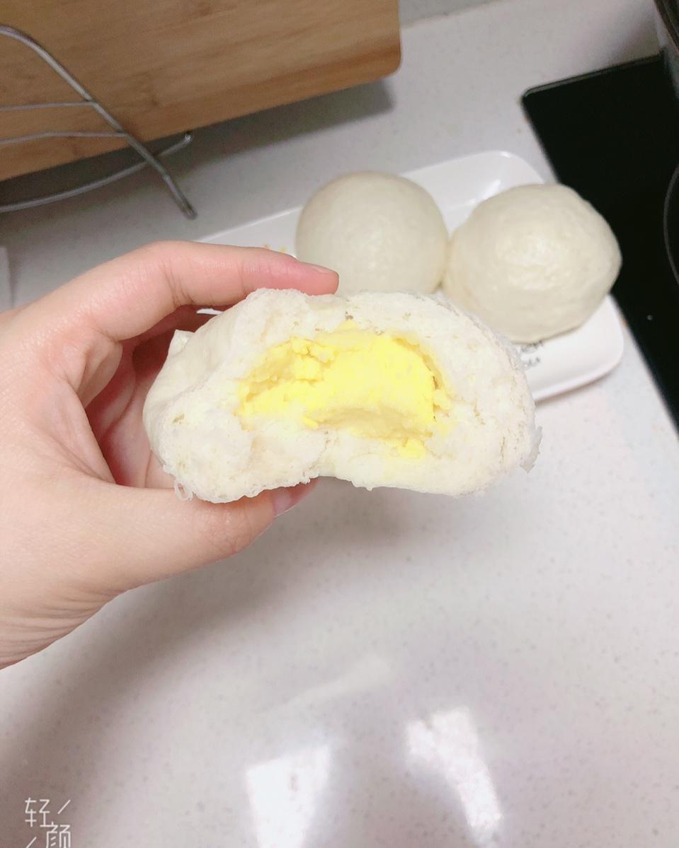 自制无油奶黄包