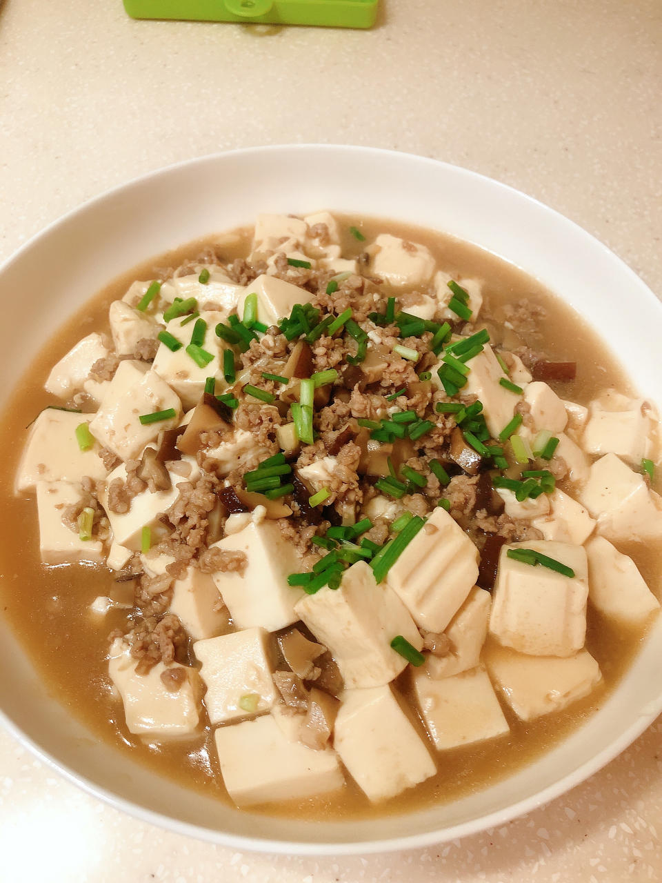 超级下饭的香菇肉沫豆腐