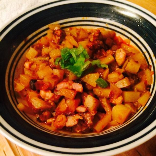 老干妈蒸土豆的做法