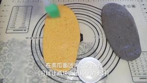 南瓜&黑芝麻 双色发糕（视频菜谱）的做法 步骤10