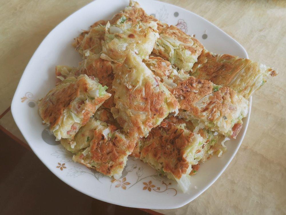 白菜鸡蛋早餐饼