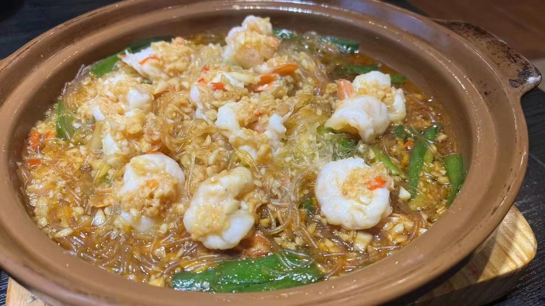 蒜蓉粉丝蒸凤尾虾｜柏翠蒸汽烤箱