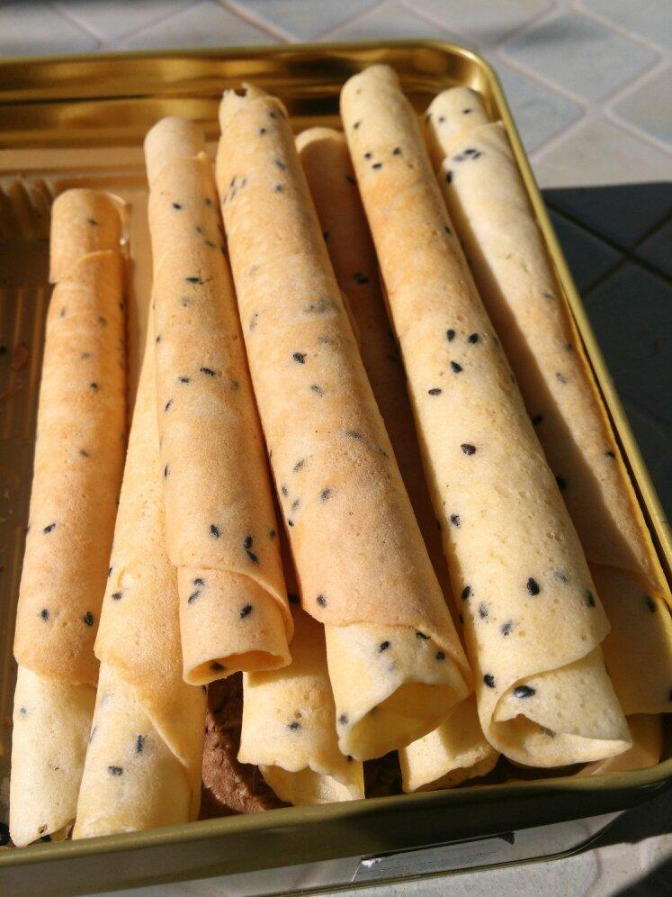 luckymifo做的芝麻蛋卷