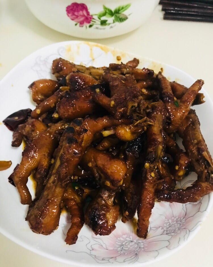 香辣烧鸡爪