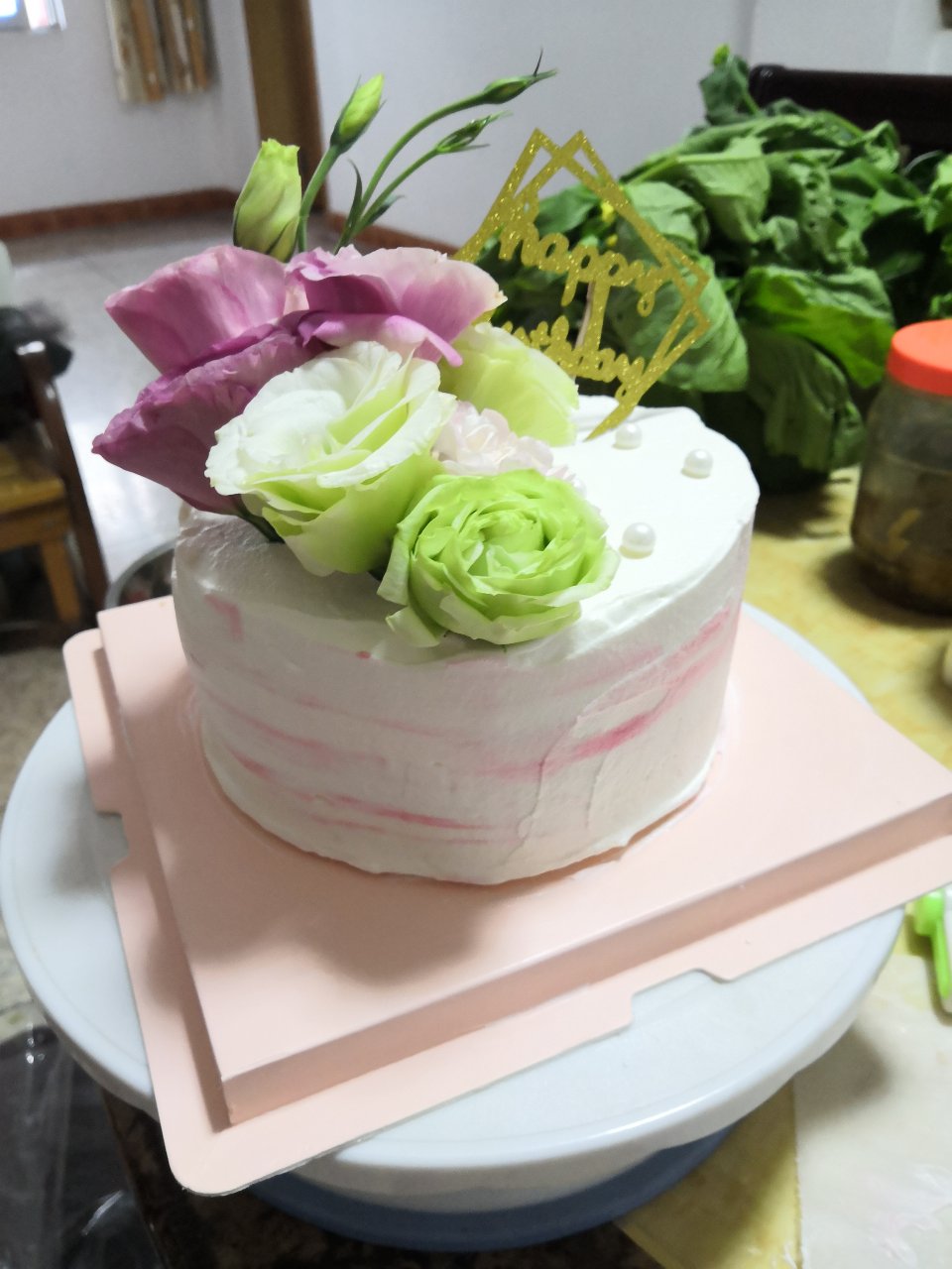 鲜花蛋糕装饰