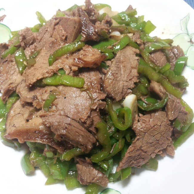 青椒蚝油牛肉