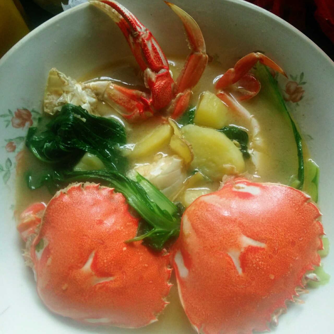 梭子蟹土豆羹