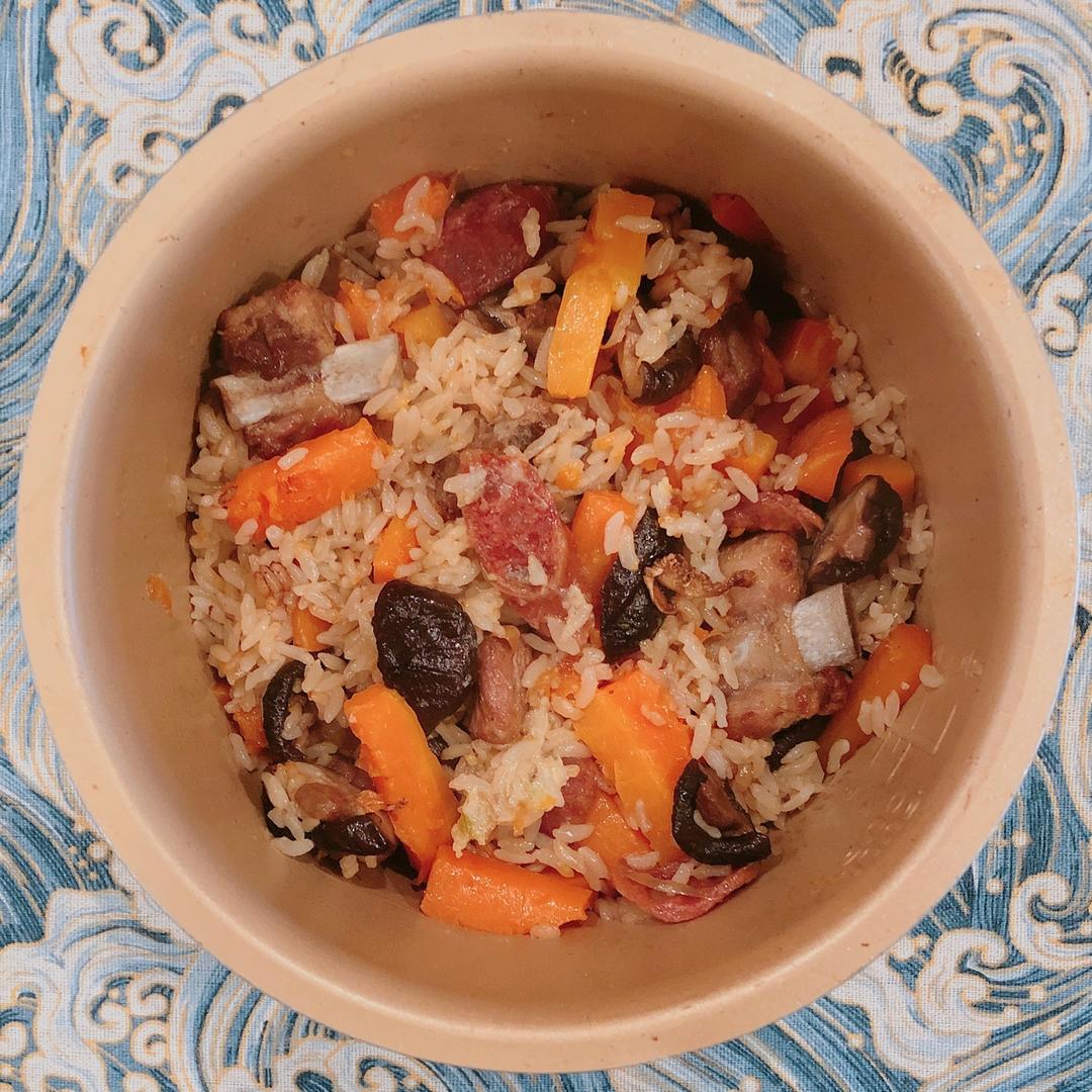 喷香排骨焖饭（爆好吃）