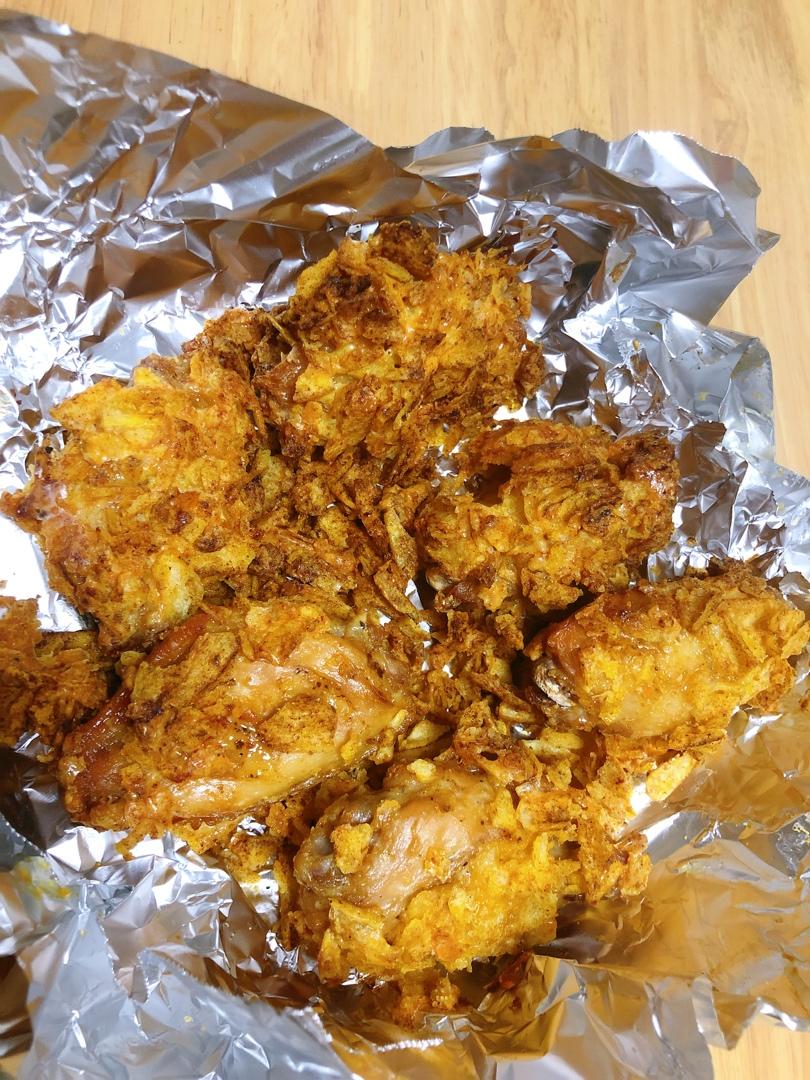 只要一包薯片就可以做出来的鸡翅，香酥无比，再也不去外面买了