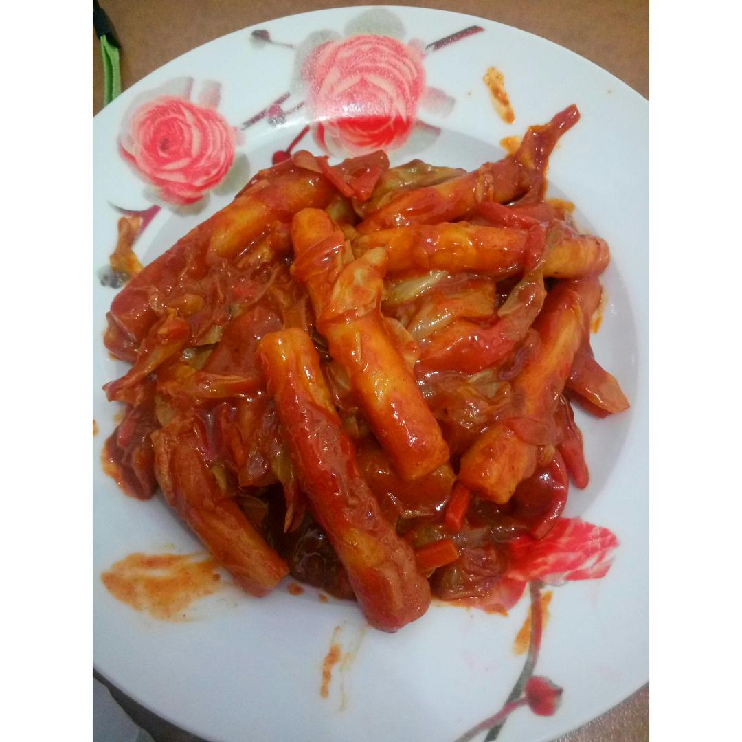 韩式辣炒年糕（or网红芝士套路之芝心年糕）