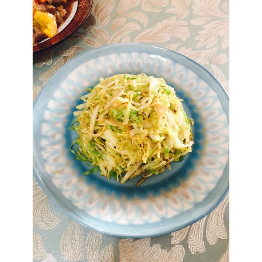 炝锅圆白菜丝