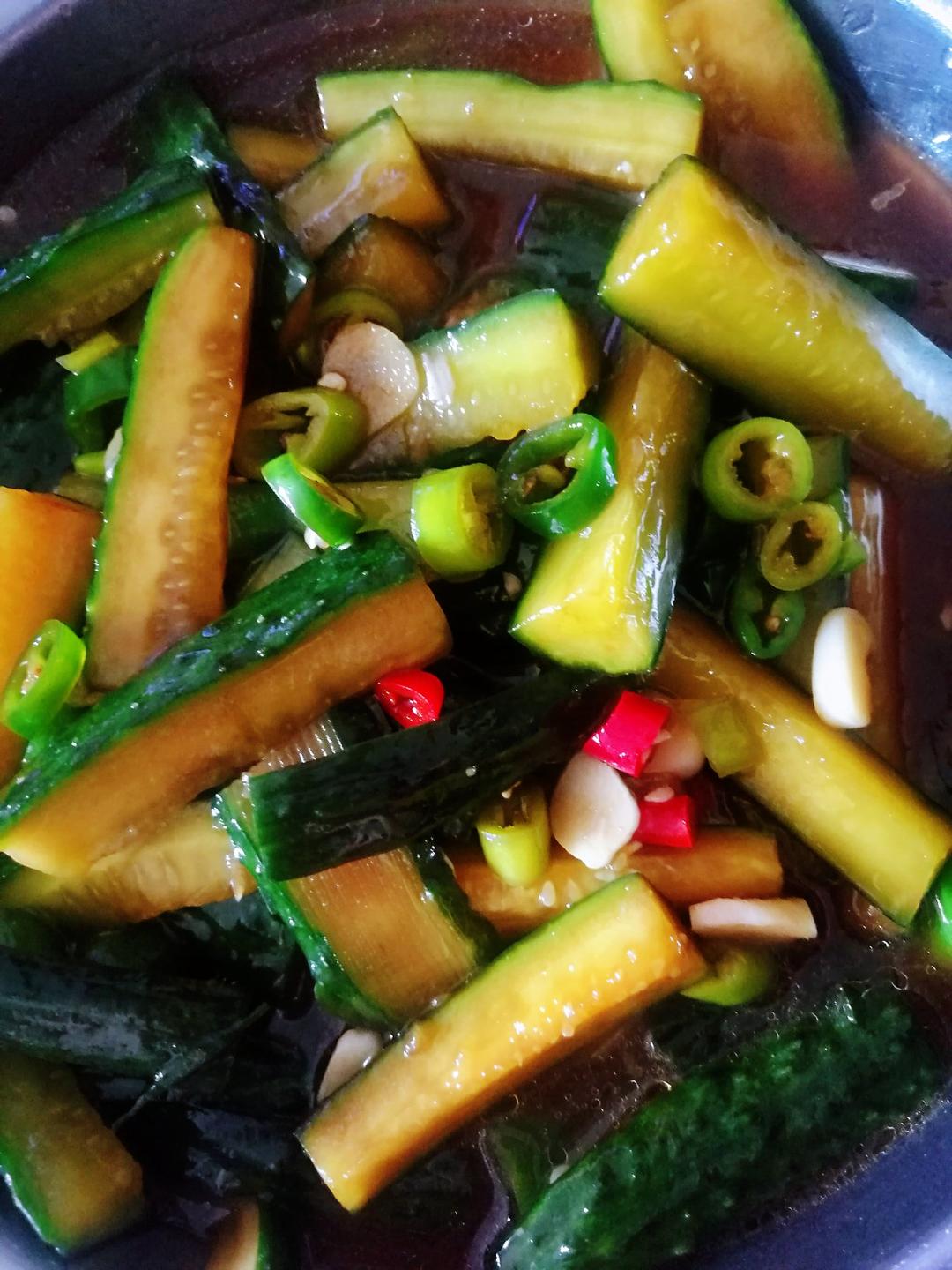 酸辣脆黄瓜条咸菜