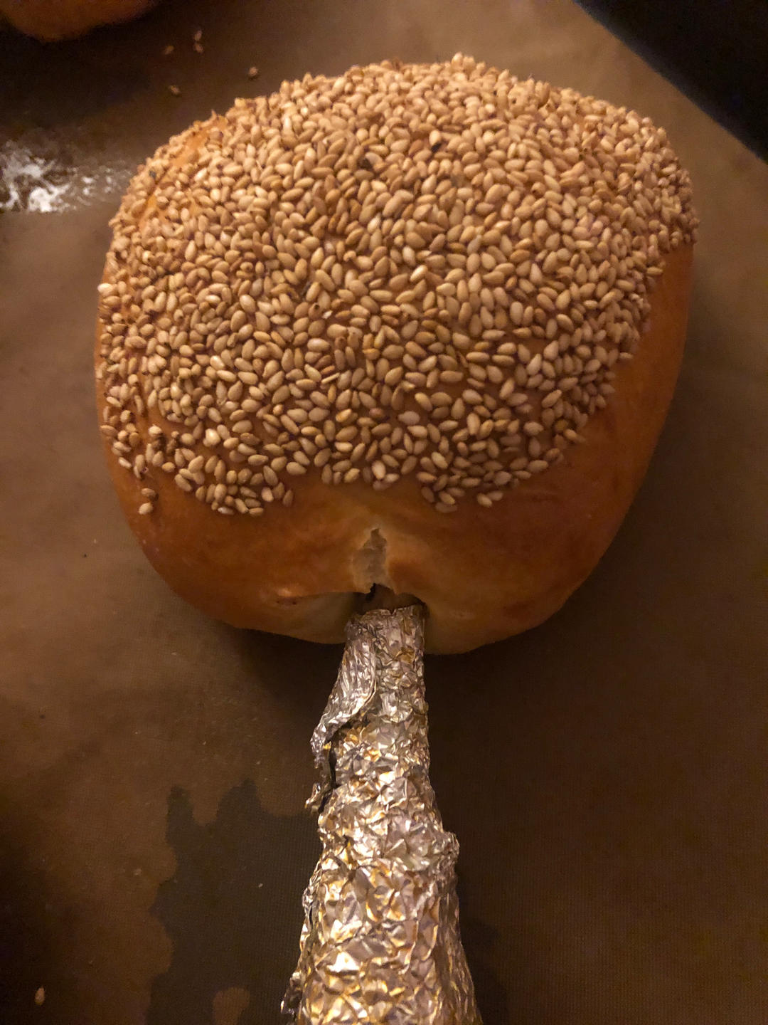 有一整只鸡腿的🍗鸡腿包