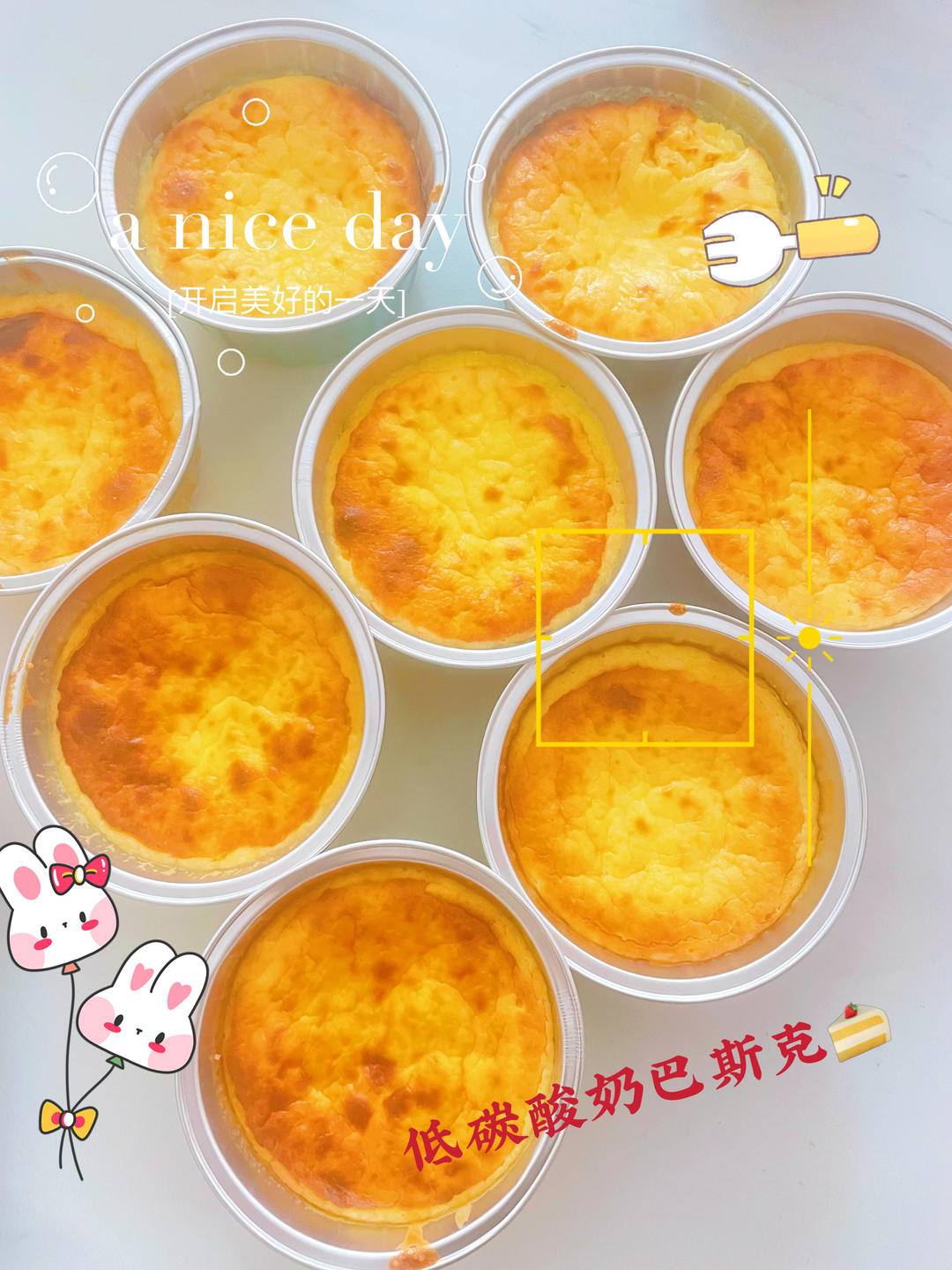 低碳生酮希腊酸奶巴斯克蛋糕