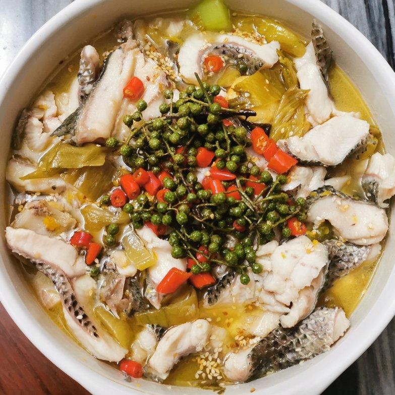 拉不拉蒙做的柠檬酸菜鱼